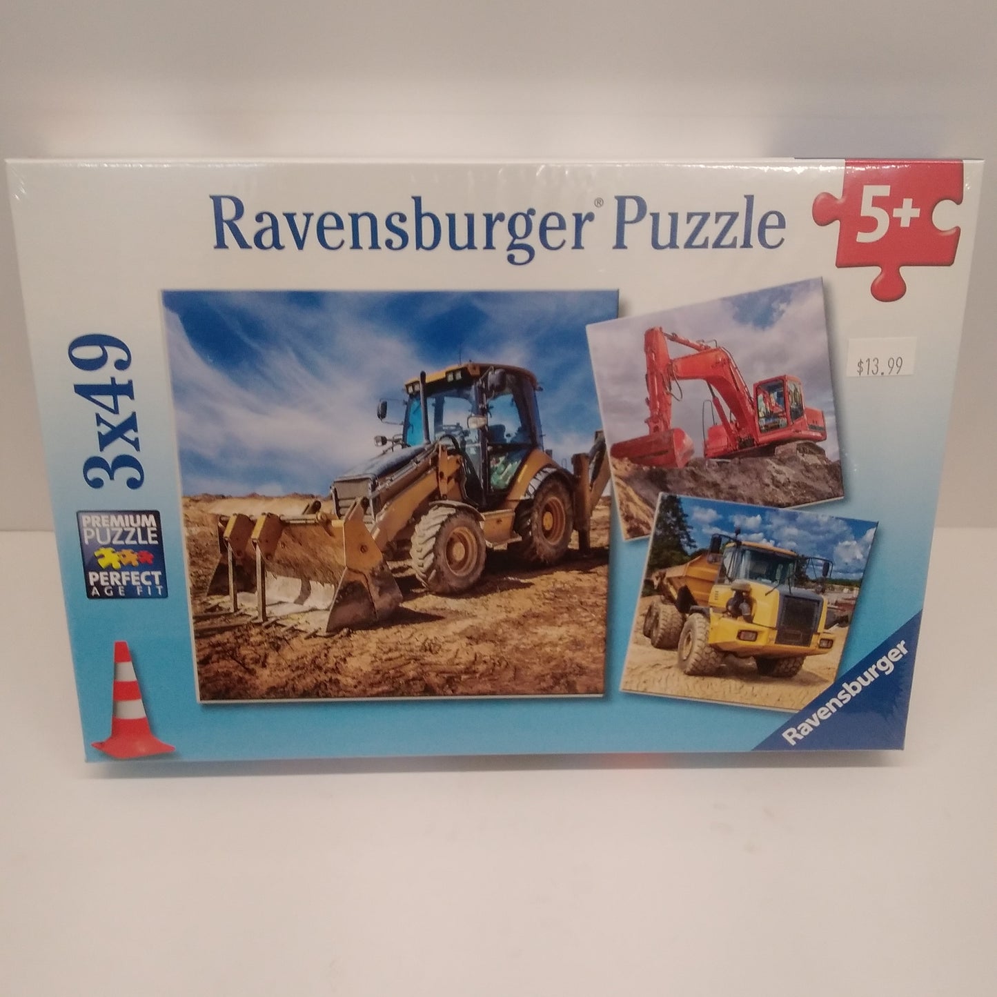 Diggers at Work -3X 49pc Puzzle