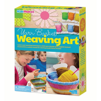 4M Yarn Basket Weaving Art DIY Kit, STEM, STEAM Project