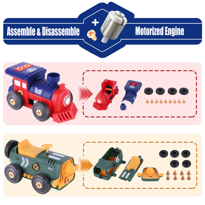 Vintage Take-Apart Vehicle Set