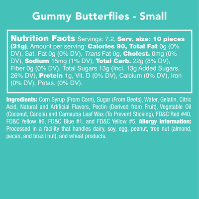 Gummy Butterflies Candy-Candy Bag