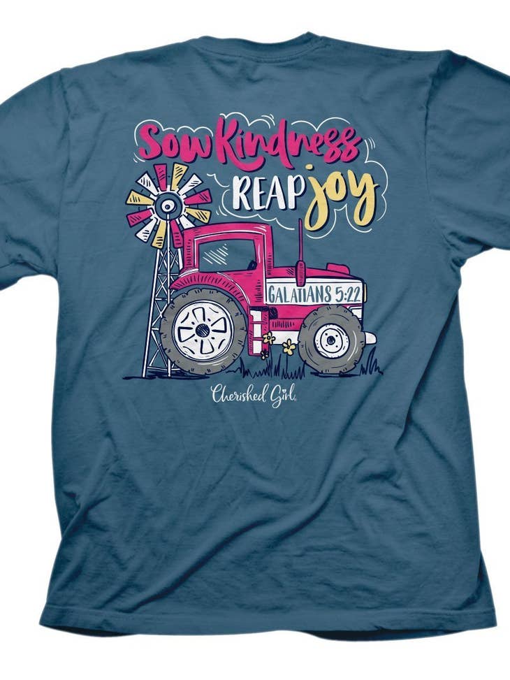 Cherished Girl Womens T-Shirt Tractor