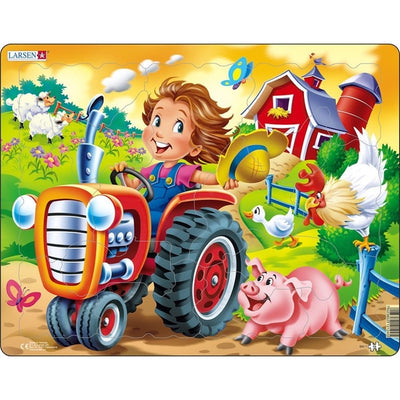 Farm Kid with Tractor 15 Piece Children's Jigsaw Puzzle