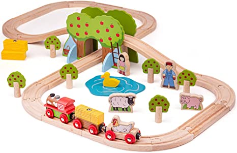 Bigjigs Rail Farm Train Set