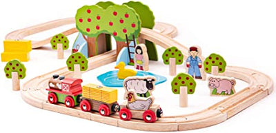 Bigjigs Rail Farm Train Set