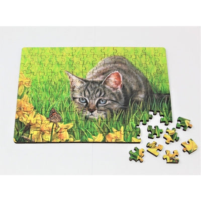 The Kitten and the Butterfly Jigsaw Puzzle - 140 Pieces