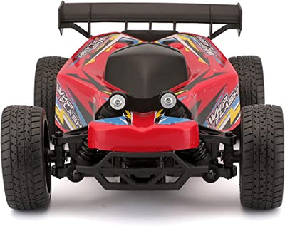 Maisto Tech R/C 2.4 GHz Whip Flash, Light-up Buggy Red