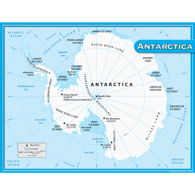 Antarctica Map Chart