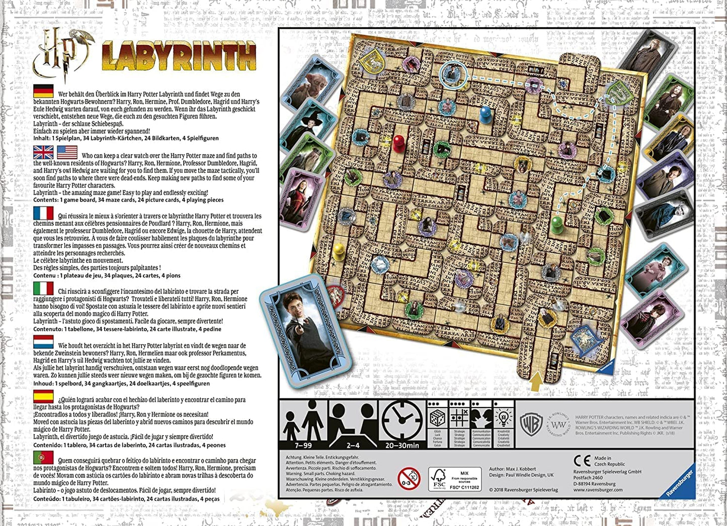 Harry Potter Labyrinth Family Board Game