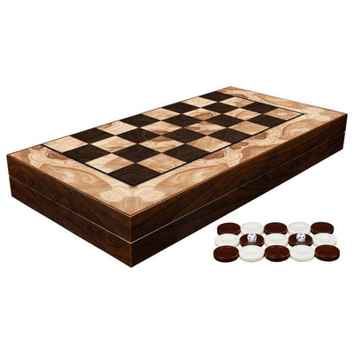 Backgammon- 15" Ashwood Decoupage Backgammon Set