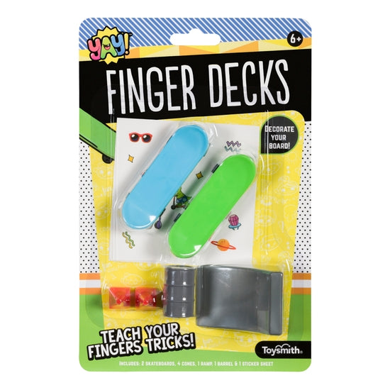 Yay! Finger Decks (Skateboards) Fun Kit, Decorate And Play