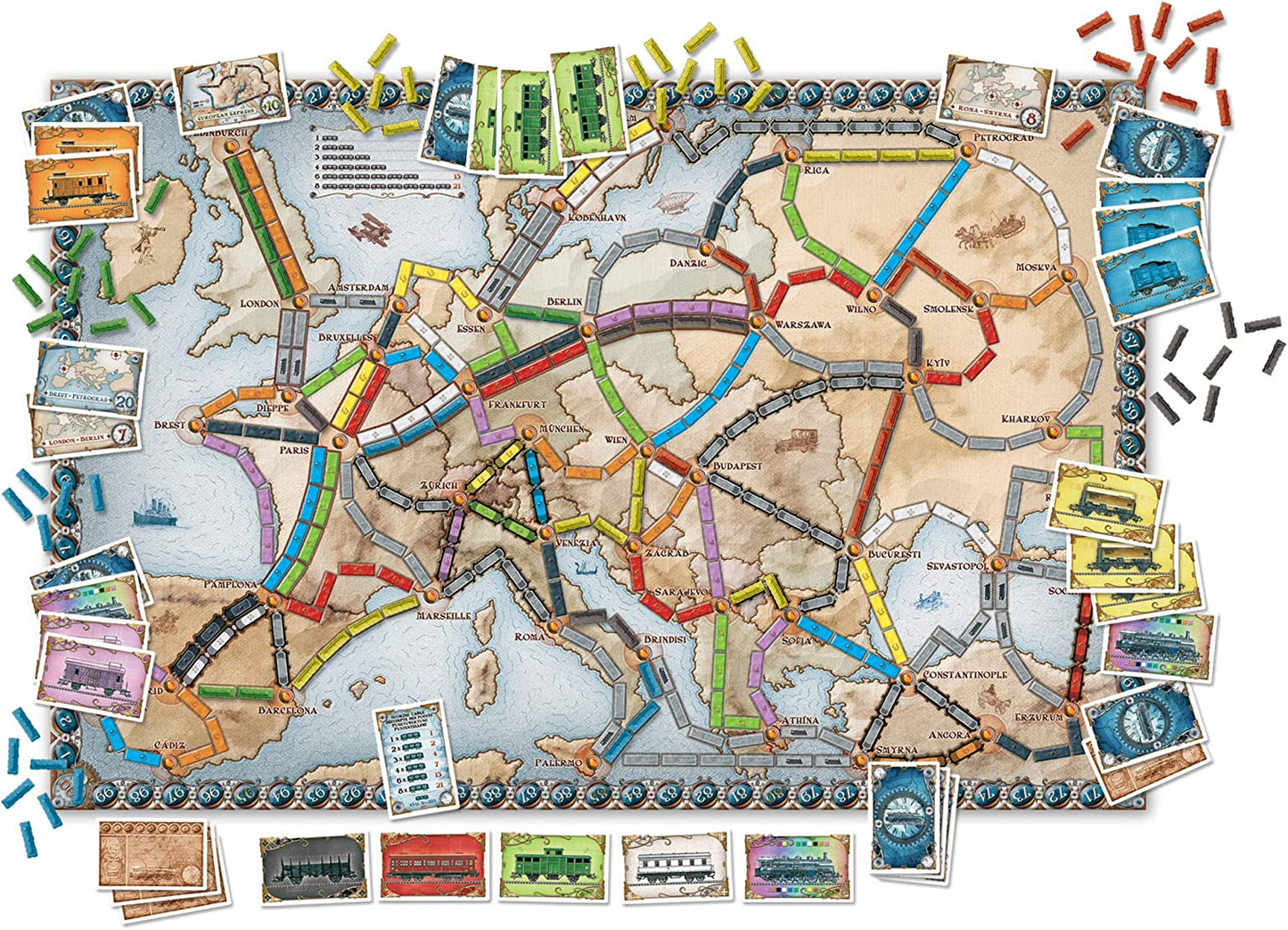 Ticket to Ride Europe Board Game