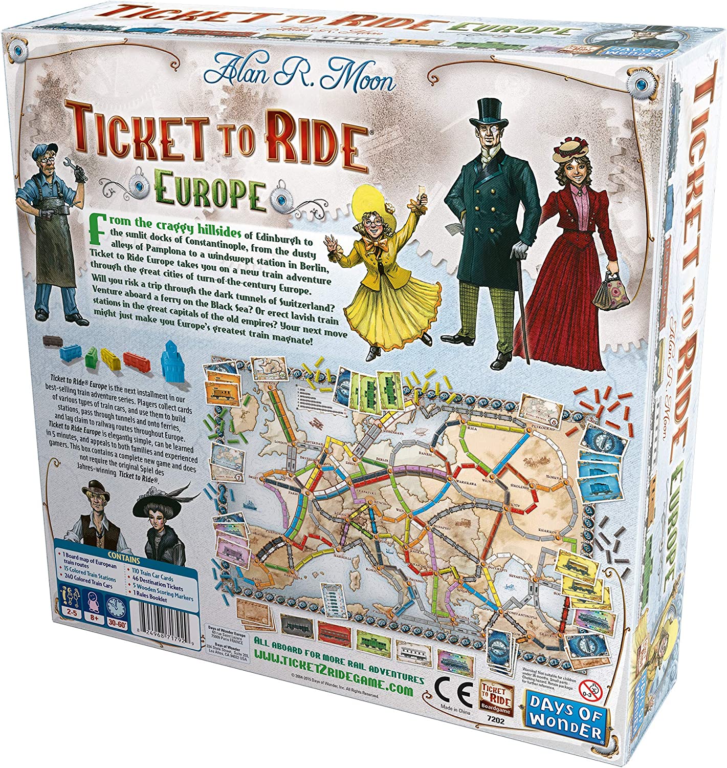 Ticket to Ride Europe Board Game