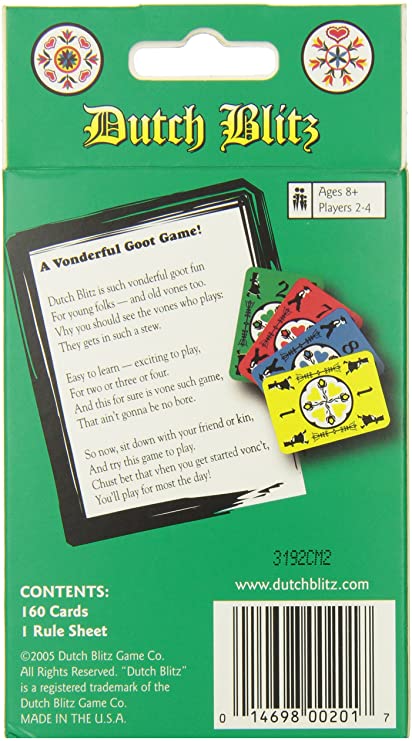 Dutch Blitz Card Game