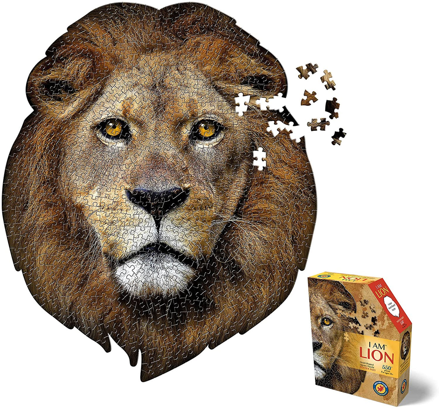 I AM Lion - 550 pieces - Animal Shaped Jigsaw Puzzle