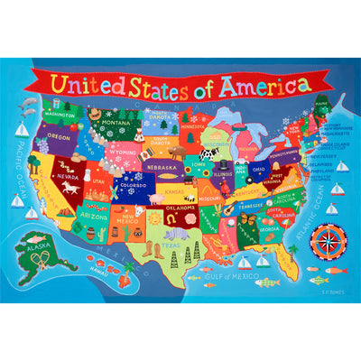 Kid's United States Wall Map