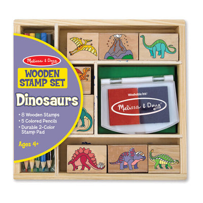 Wooden Stamp set - Dinosaurs - Melissa & Doug