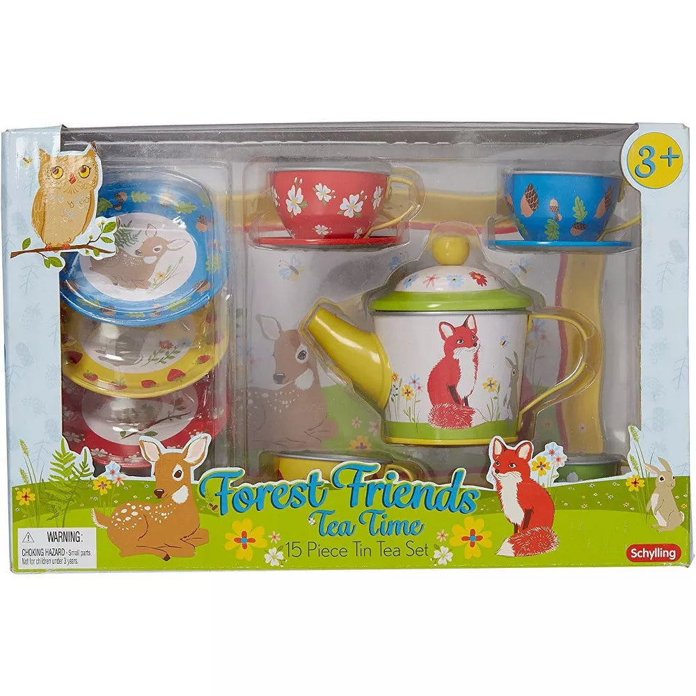 Forest Friends Tin Tea Set