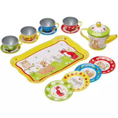 Forest Friends Tin Tea Set