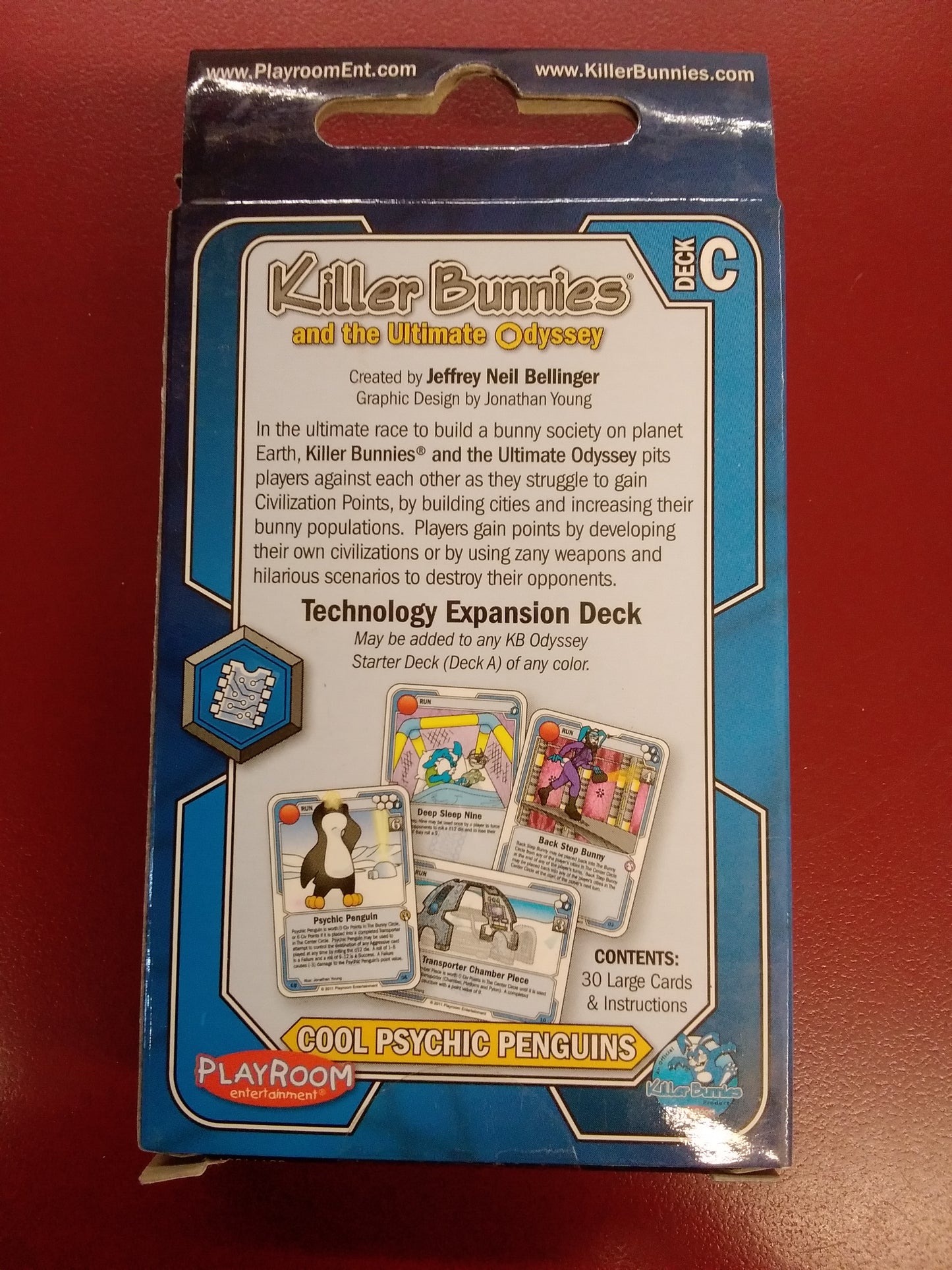 PlayRoom Killer Bunnies and the Ultimate Odyssey Cool Psychic Penguins Technology Expansion Deck C