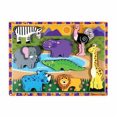 Safari Chunky Puzzle - 8 Pieces - Melissa & Doug