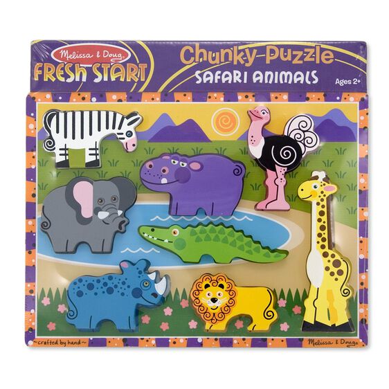 Safari Chunky Puzzle - 8 Pieces - Melissa & Doug