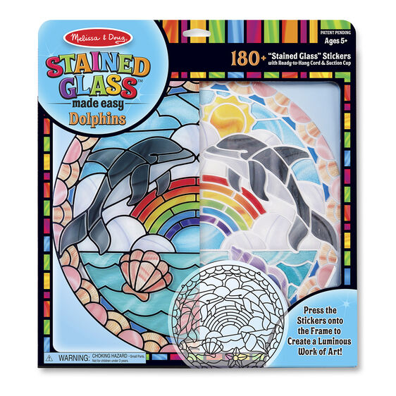 Melissa & Doug Stained Glass Dolphins