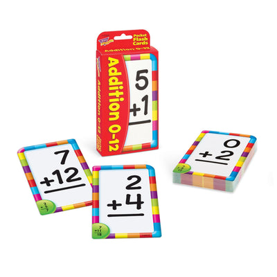 Addition 0-12 Pocket Flash Cards