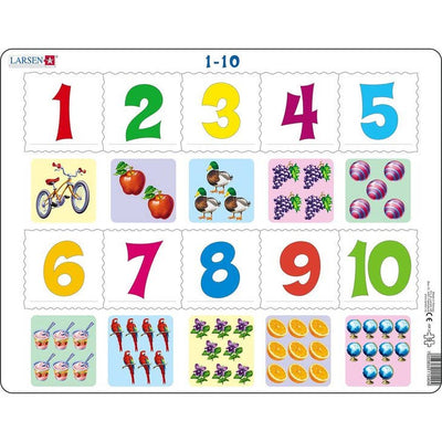 Counting 1-10 Educational 10 Piece Jigsaw Puzzle