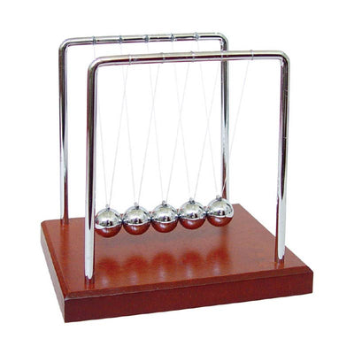 Newton's Cradle Woodgrain Base
