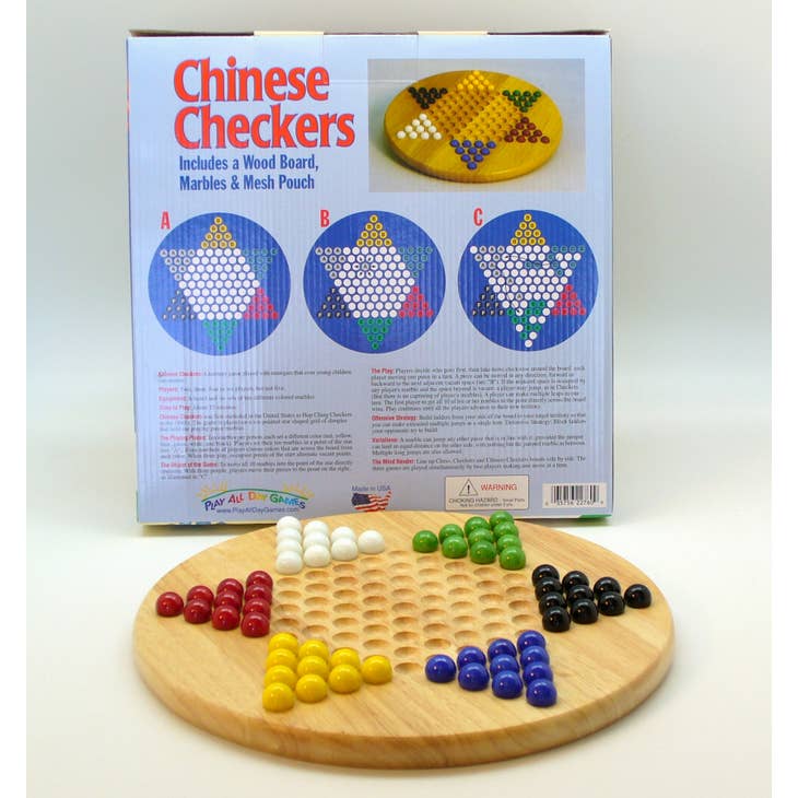 Wood Round Chinese Checkers