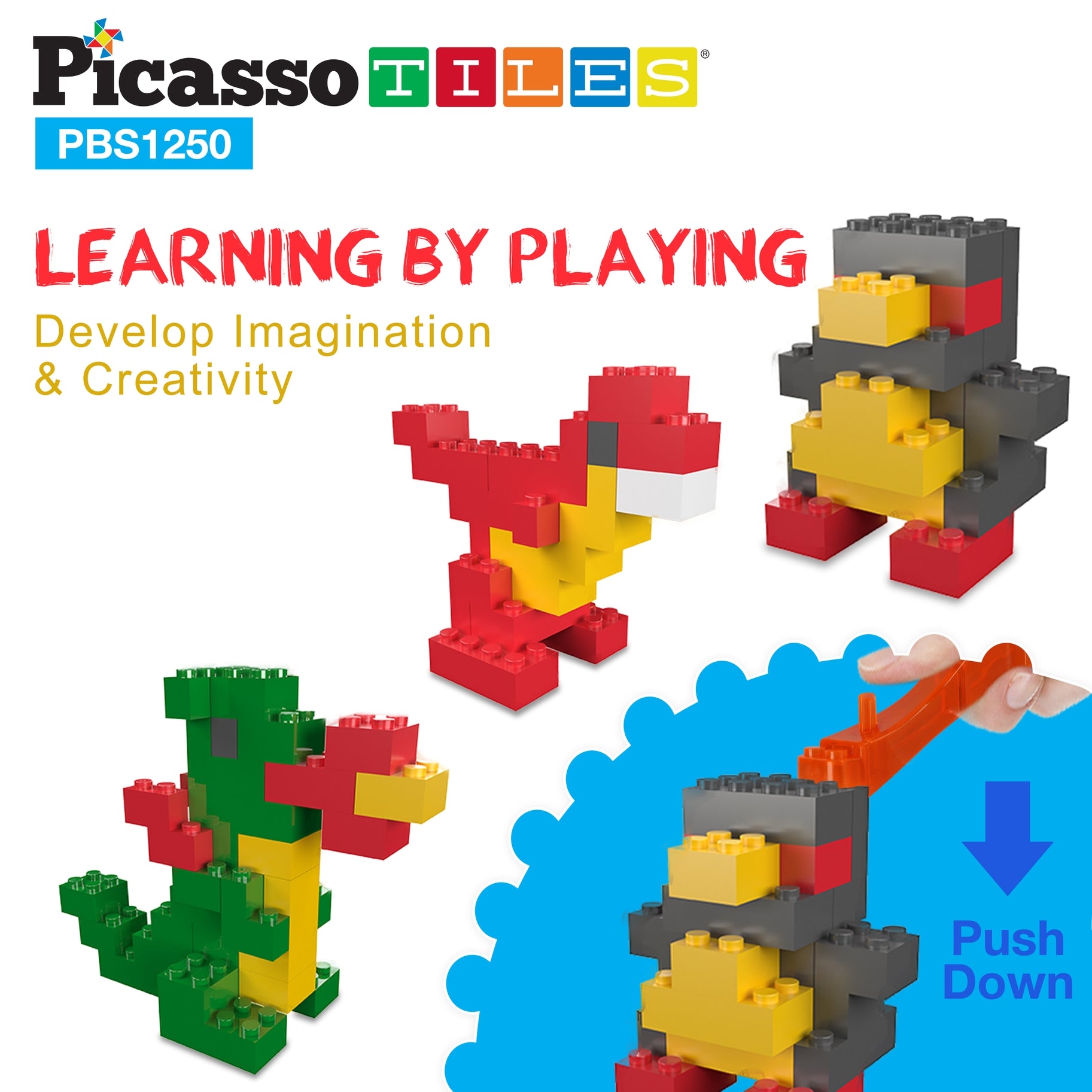 Brick Building Blocks - 1250pc – Constructive Fun Toys