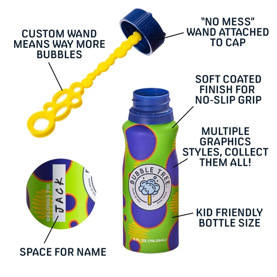 1 Liter 2 Bottle Refillable Bubble System