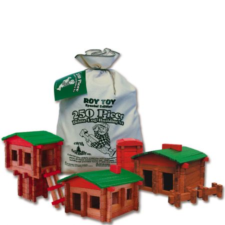 250pc Deluxe Log Building Set