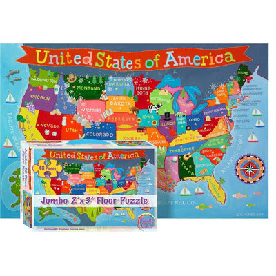 Kid's United States Jumbo 48 Piece Floor Puzzle