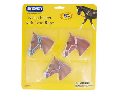 Hot Colored Nylon Halters - 3 Piece Assortment