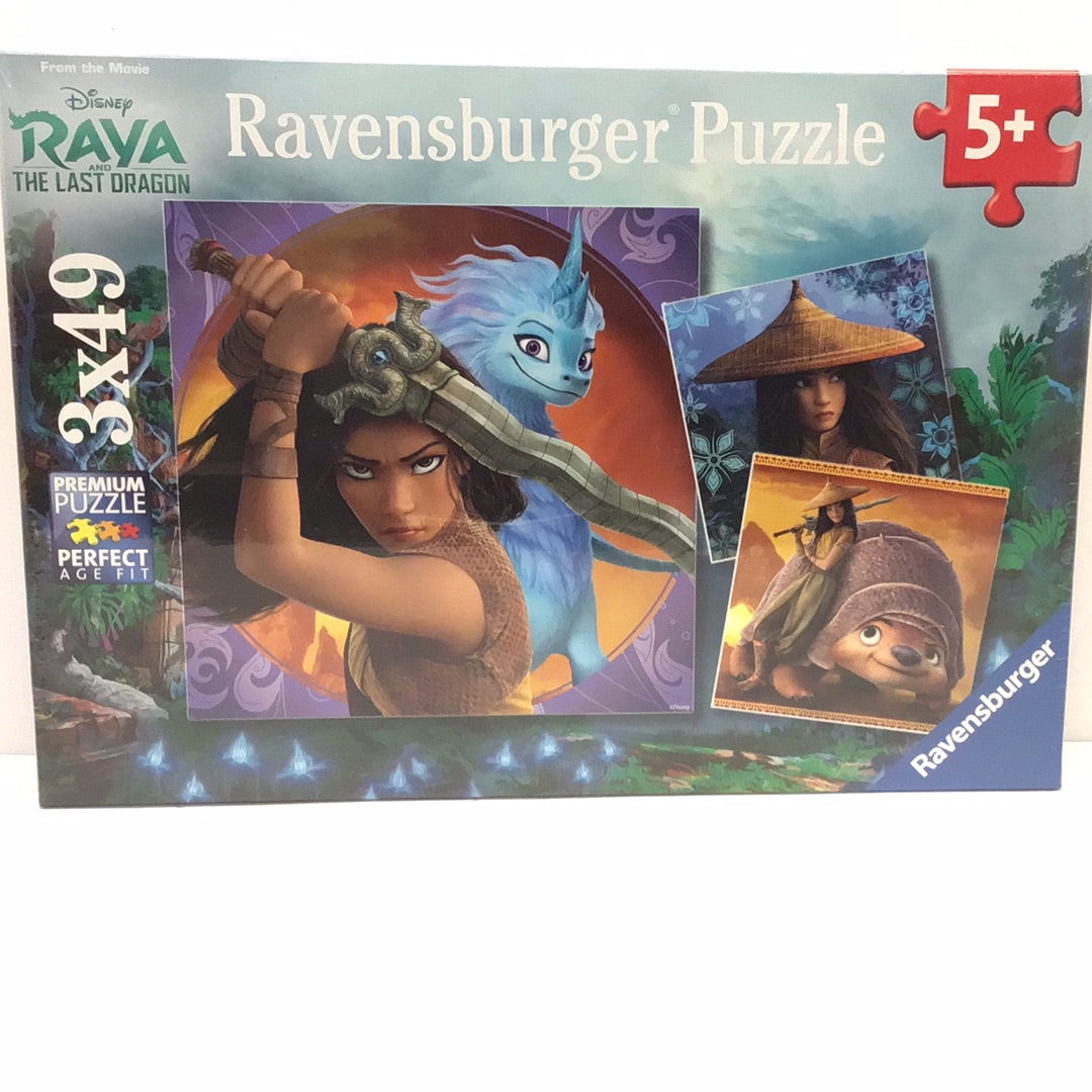 Raya and the Last Dragon 3x49pc Puzzles