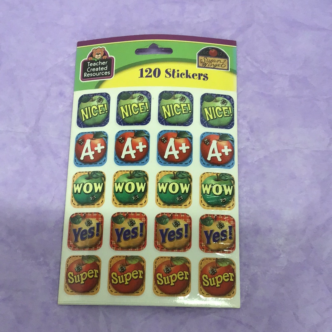 Wow Nice Sticker Nice!, A+, Wow, Yes, Super, Stickers – Constructive Fun Toys