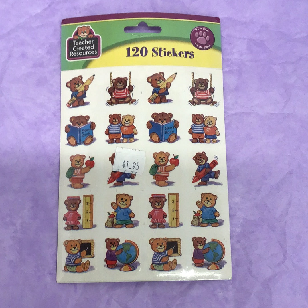 Bears in School Stickers