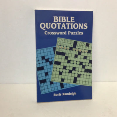 Bible quotations crossword puzzles