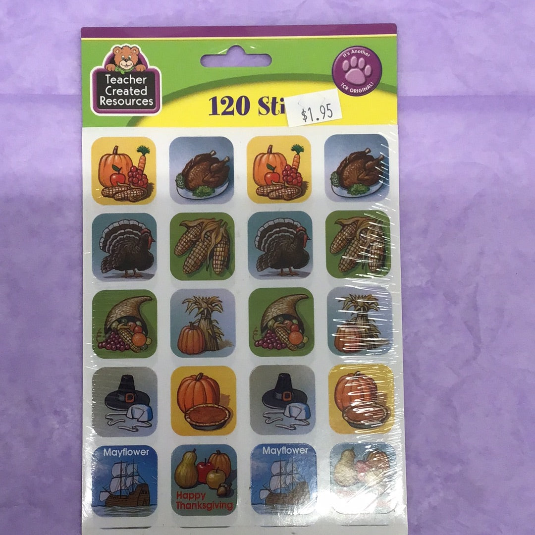 120 Thanksgiving Stickers